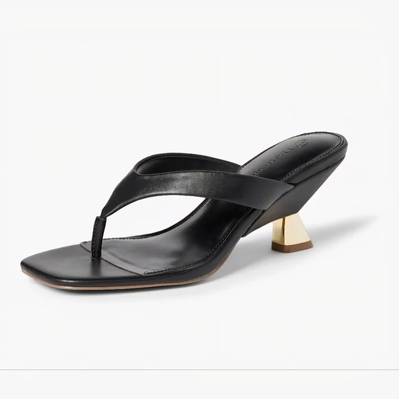 The Drop Women's Dakota Thong Scupted Heel Sandal #912, 913, 914 - Picture 14 of 14